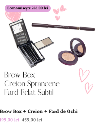 Preset bundle example — Brow Box + Creion + Fard